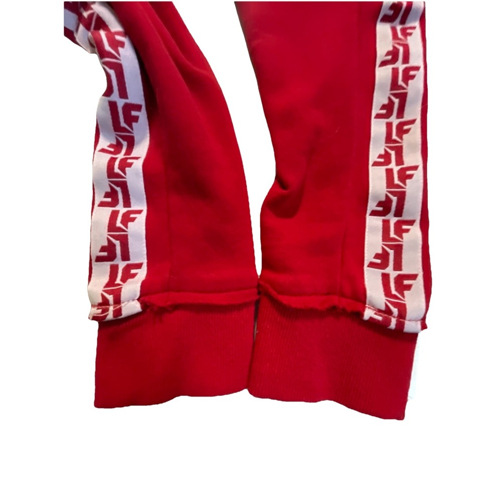 LF The Brand Joggers Sweatpants Women's XS Red EUC Hip Hop Streetwear Urban - Picture 5 of 11